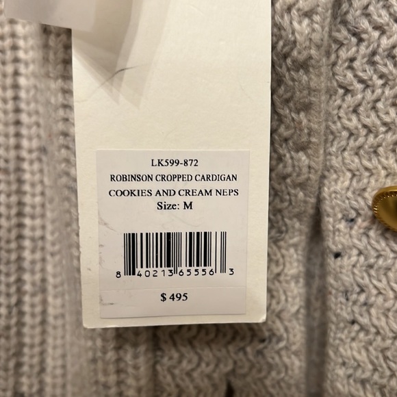 Loveshackfancy Robinson Cropped Cardigan - Picture 3 of 7